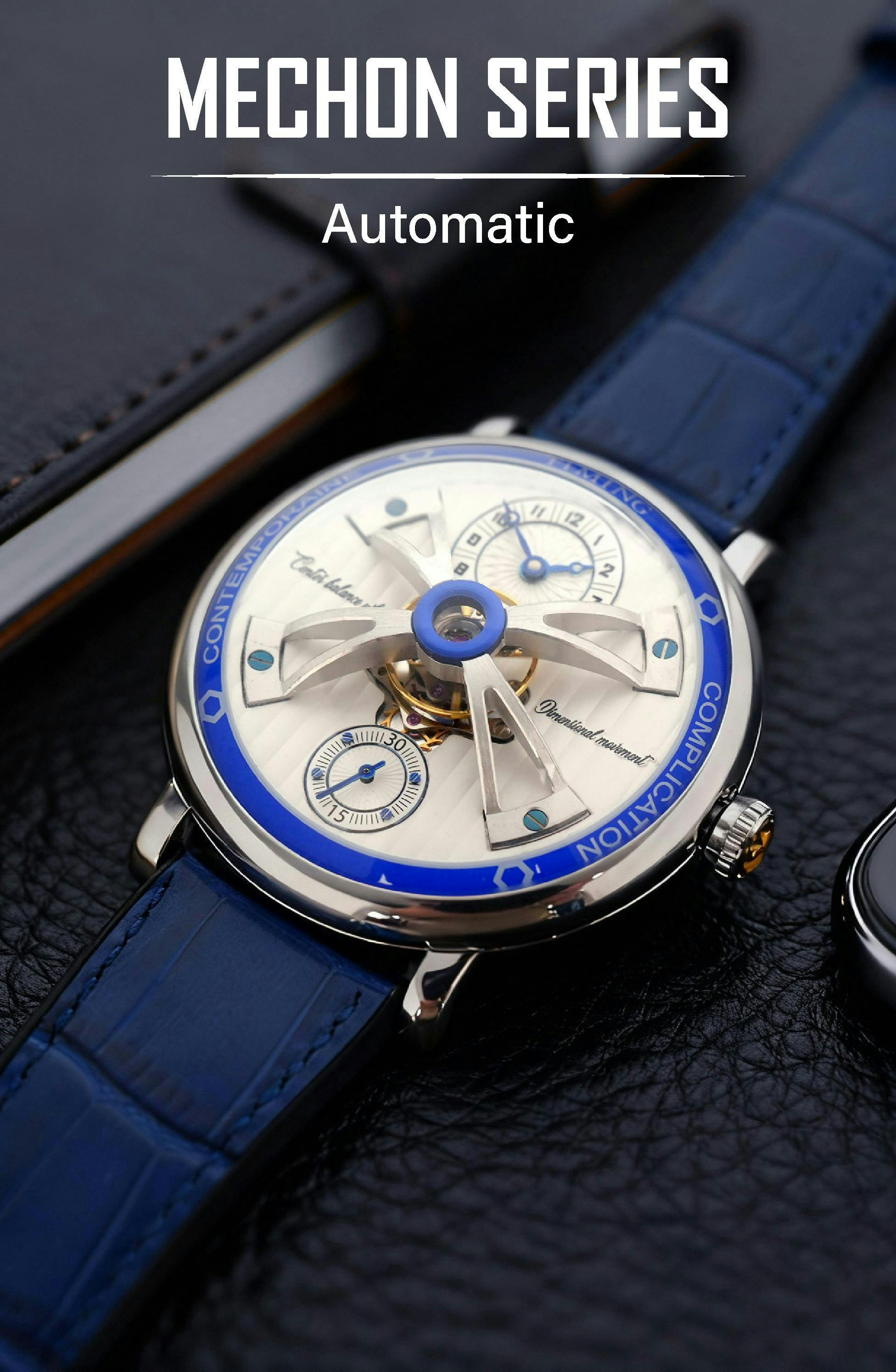 "TIME IN 3D" - Four Bridge Mechanical Watch