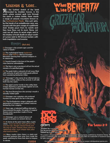 What Lies Beneath Grizzagor Mountain (Print)