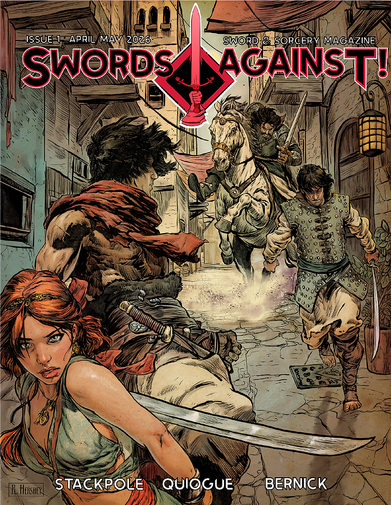  The most excellent front cover of Swords Against! issue one. 