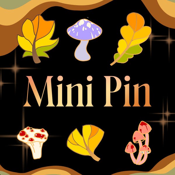 Mini Pin (Leaves and Shrooms)