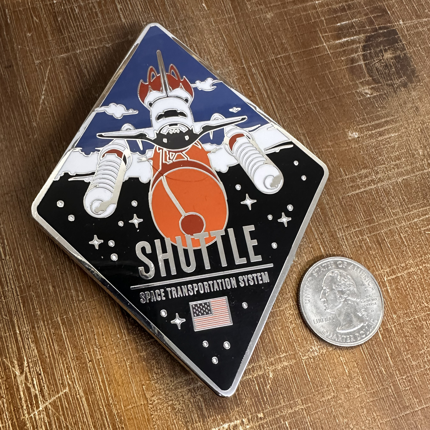 Shuttle Super Sized Pin