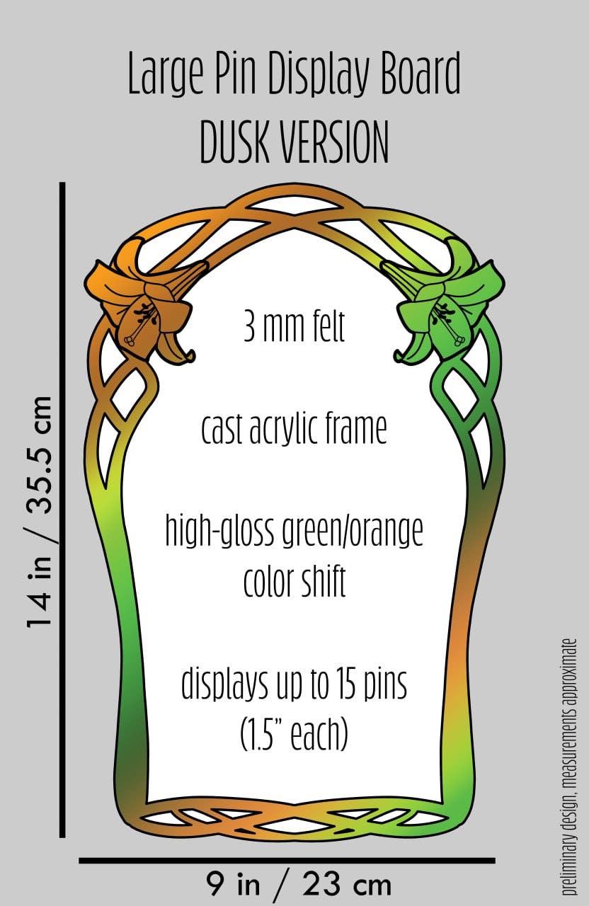 Exclusive Pin Board in Dusk (large)