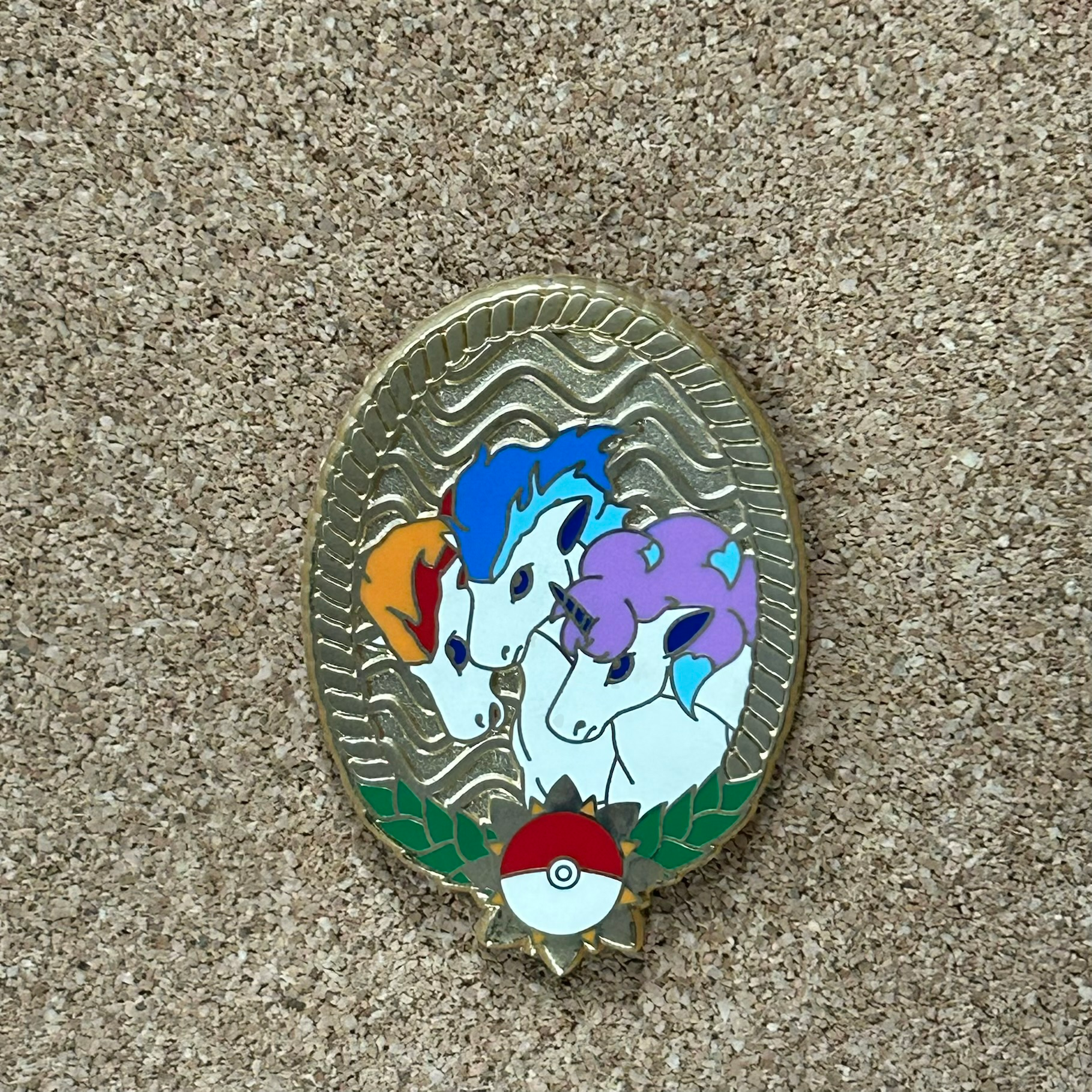 Pharaoh's Fire Horses Enamel Pin