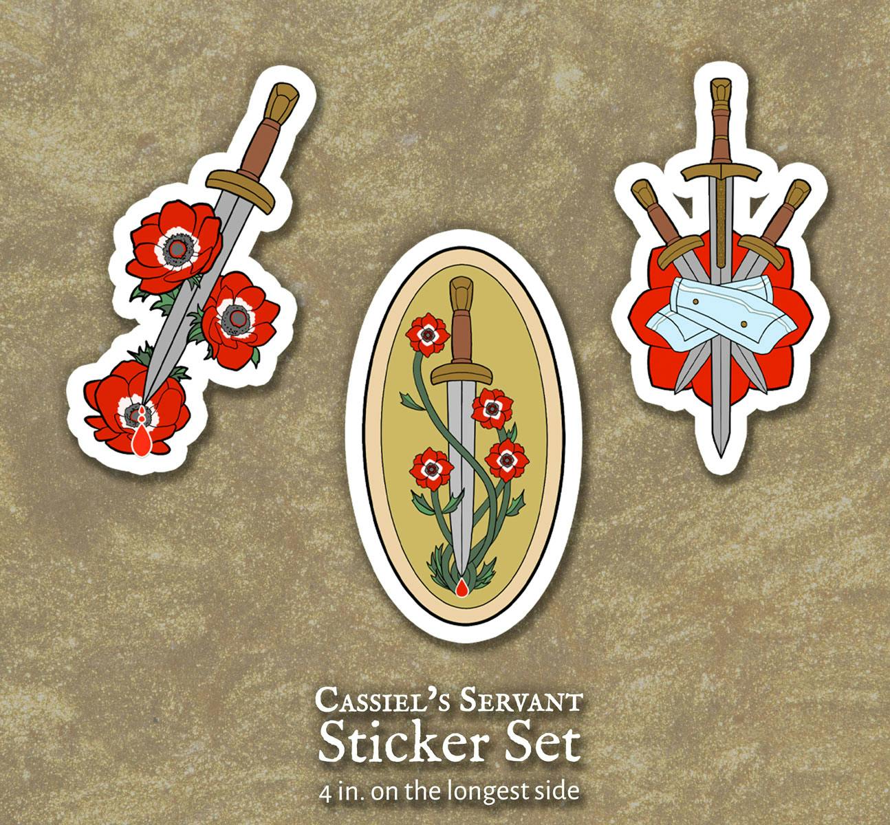 Cassiel's Servant Sticker Set