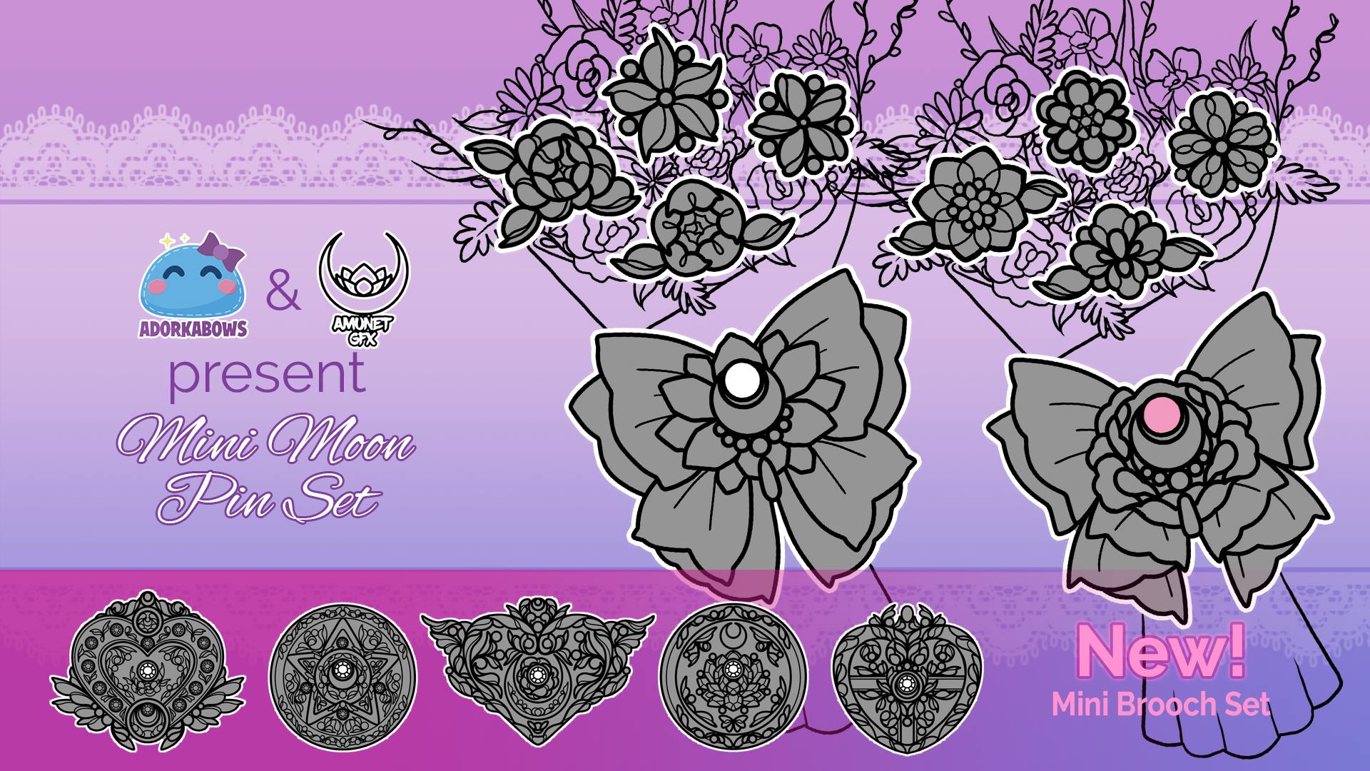 Mini Moon Pin Set - BackerKit