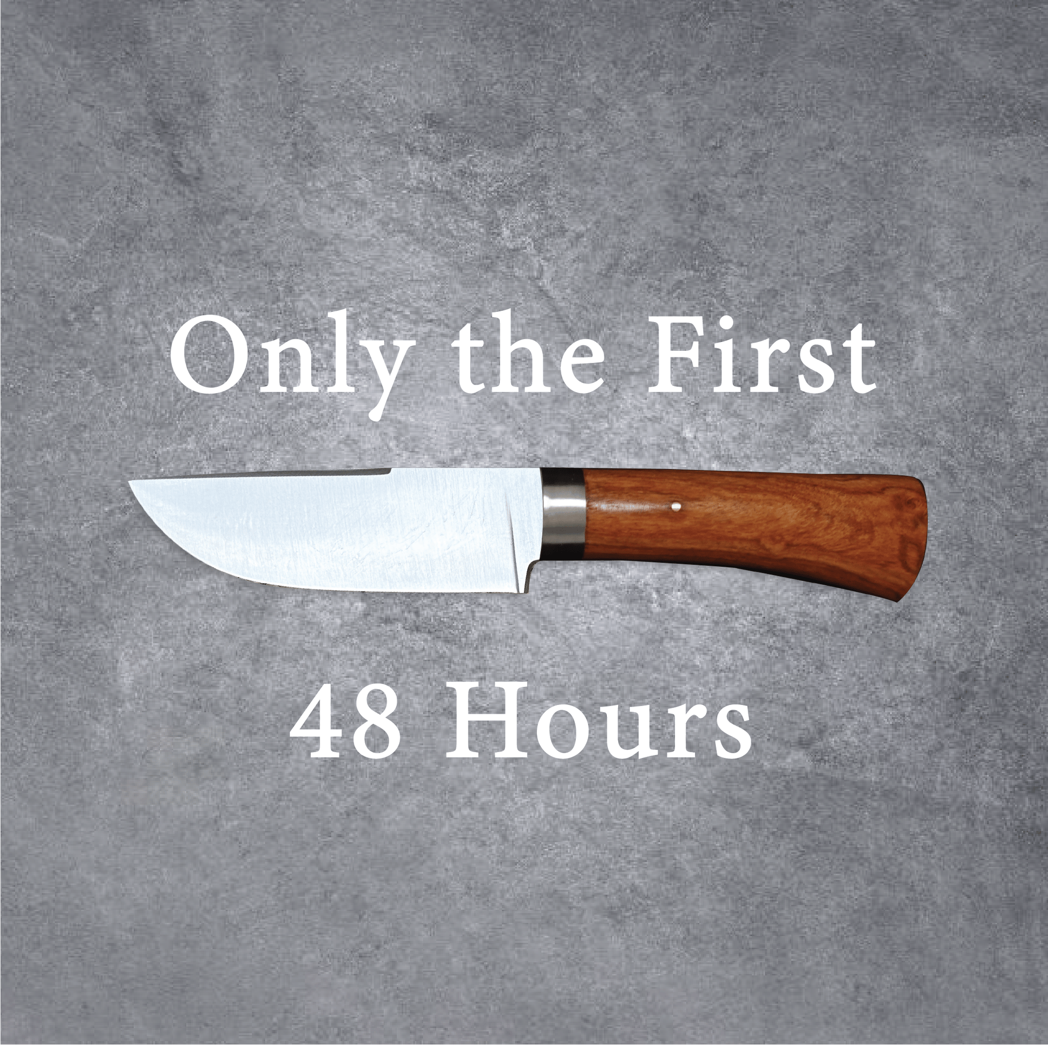 EARLY BIRD: THE MINI DUMBO KNIFE - Original Tang (Narrowing Tang) l Unlock Special Offers! [Only 48 hours!!] act fast to enjoy both incredible genuine leather sheaths in "Black" and "Brown".