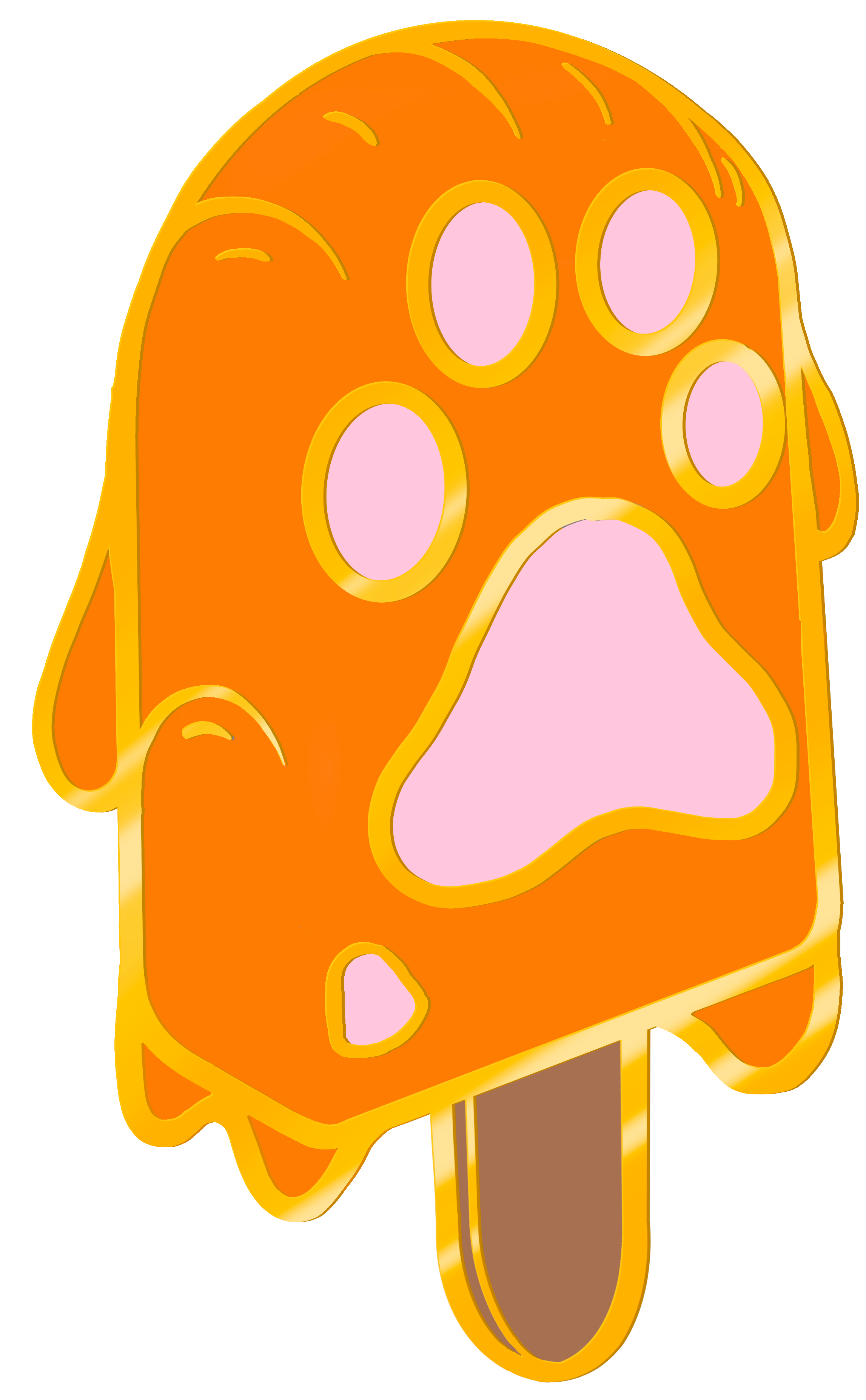 Paw Popsicle - Orange