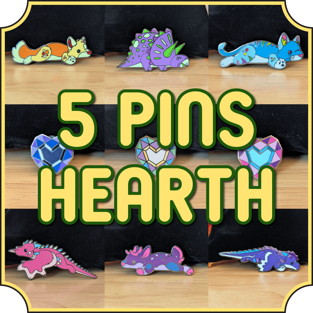 5 Hearth Pins Bundle