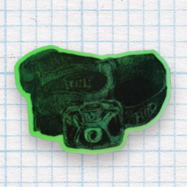 Head Torch Glow-in-the-Dark Sticker