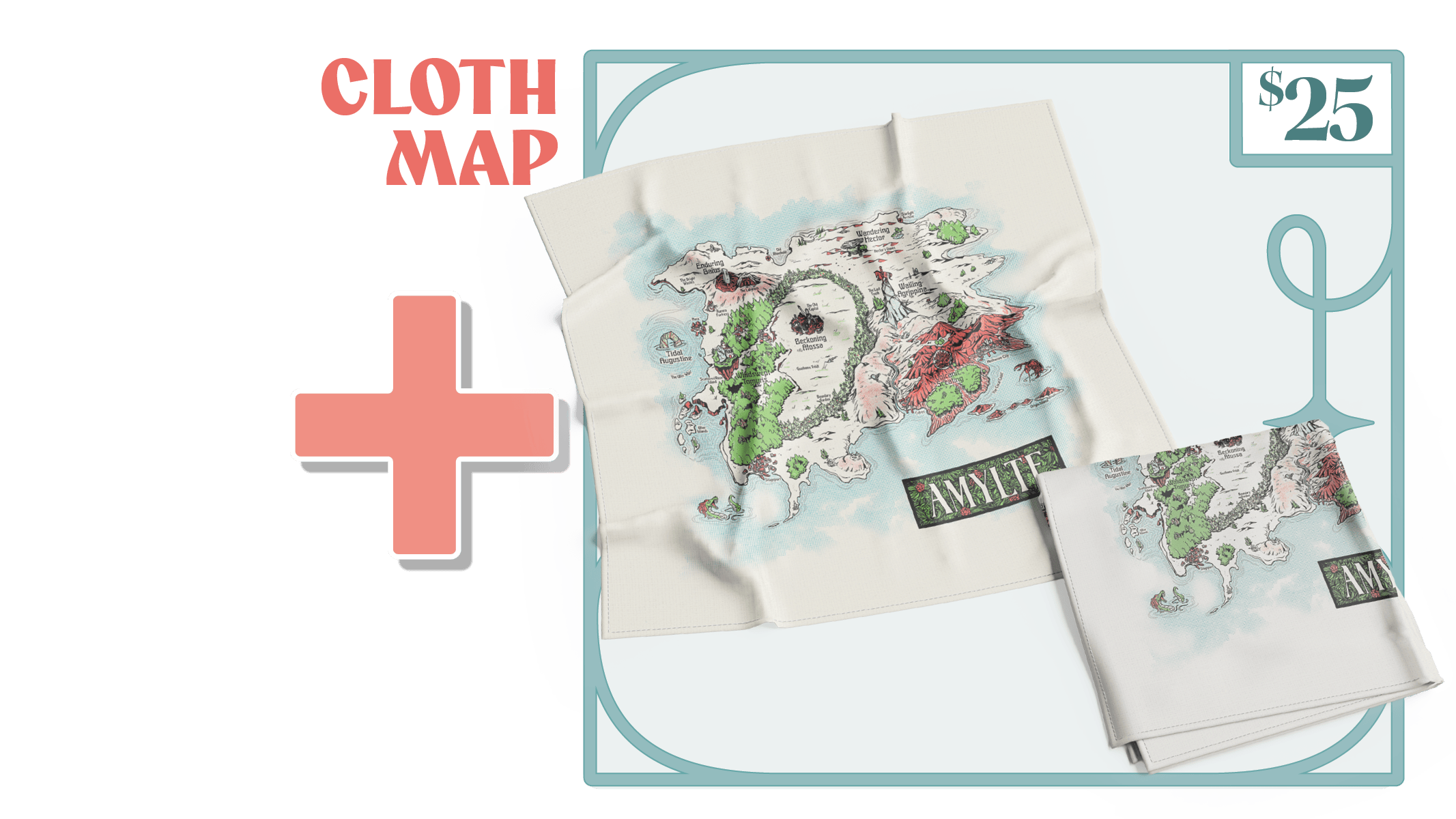 Handcrafted Cloth Map