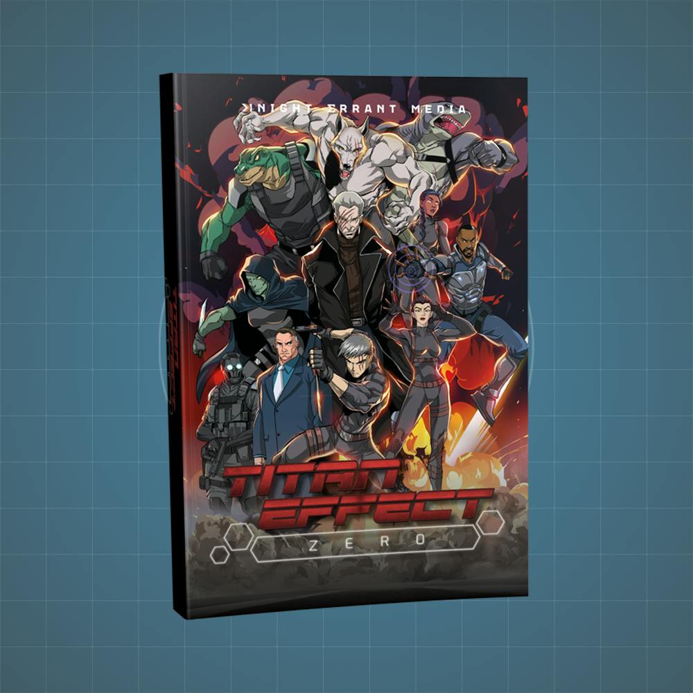 Alternate cover for "Titan Effect Zero Corebook."