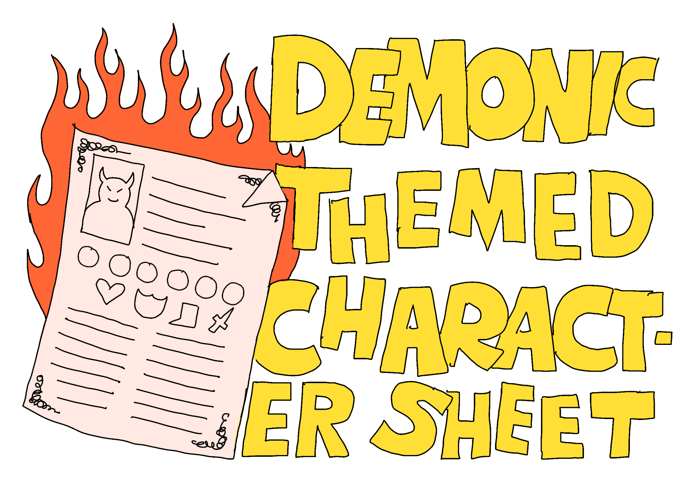 Demonic themed Character Sheet