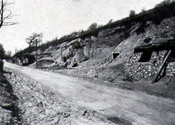 The crucial, heavily fortified Tranchée de Calonne, the main approach to the city.
