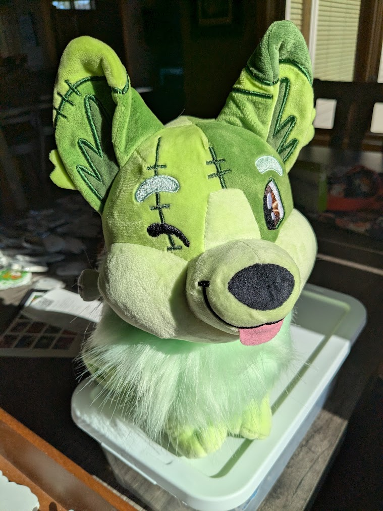 Frankencorgi Sitting Plush (Large)