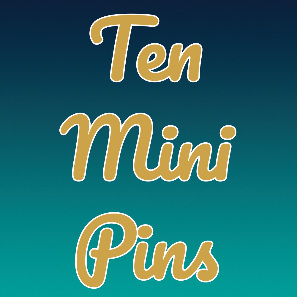 Ten Mini Pins
