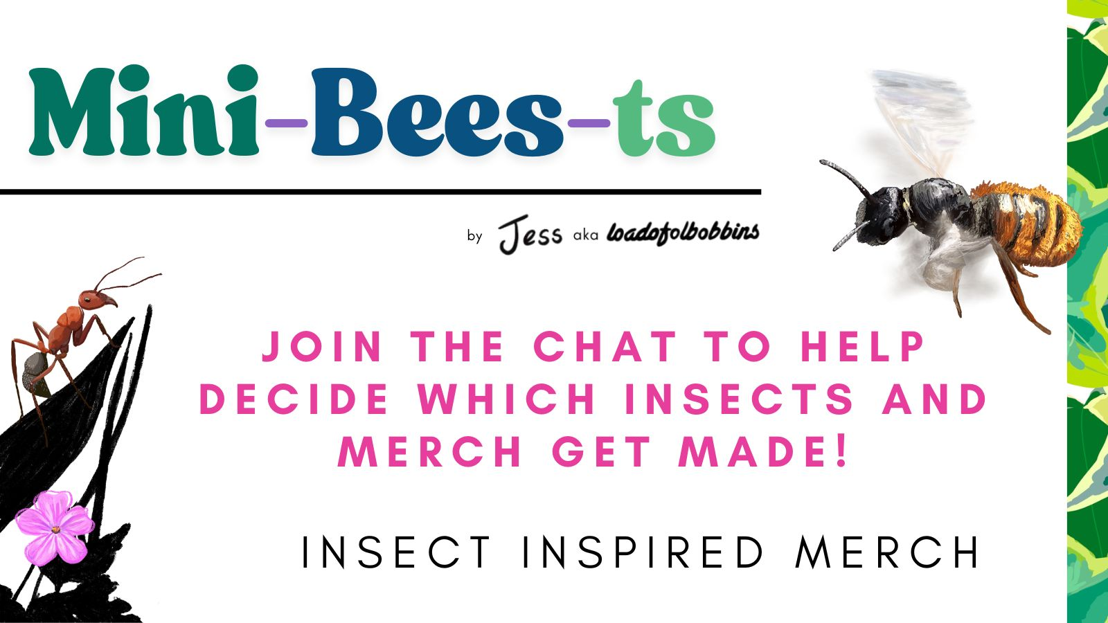 Mini-bee-sts - Insect Inspired Merch