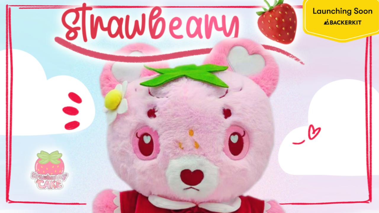 'Beary Sweet' Strawbeary Plushie