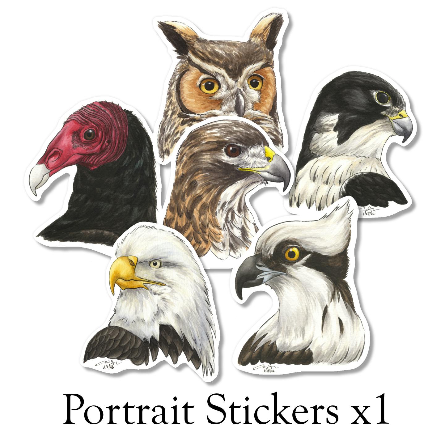 Extra Raptor Portrait Sticker