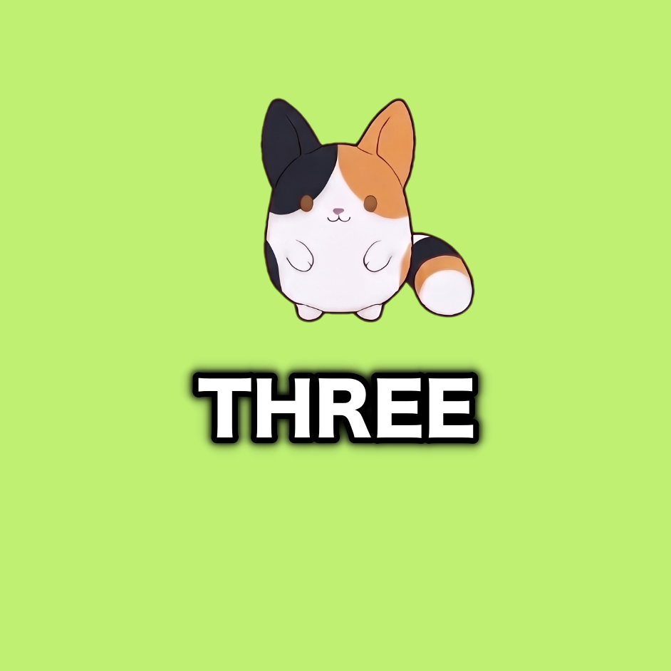 3 Plushies