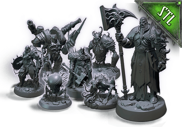 Spawns of the Mindrender Miniature STLs