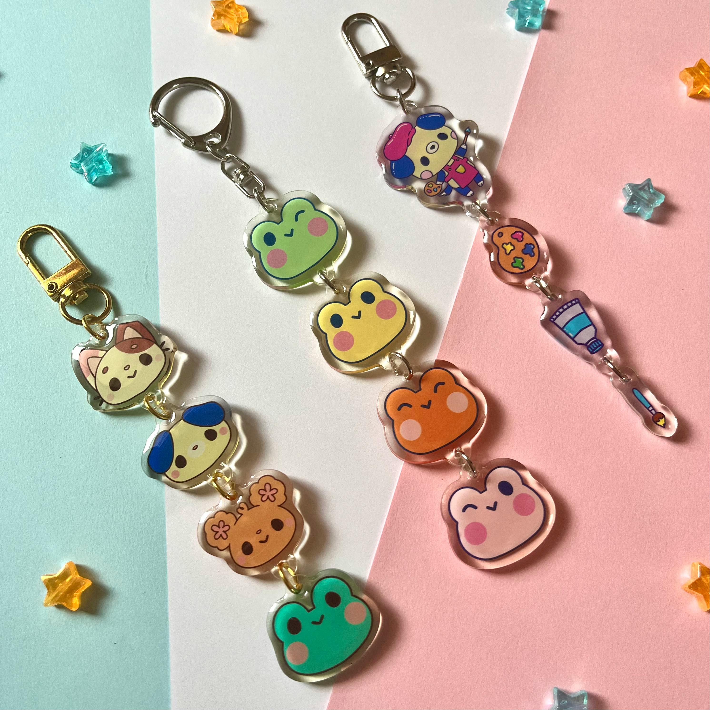 Characters Linked Keychain