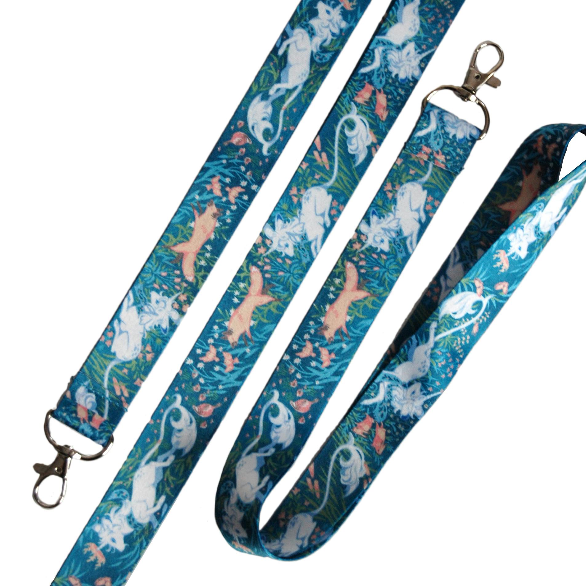 Blue Goaticorn Lanyard
