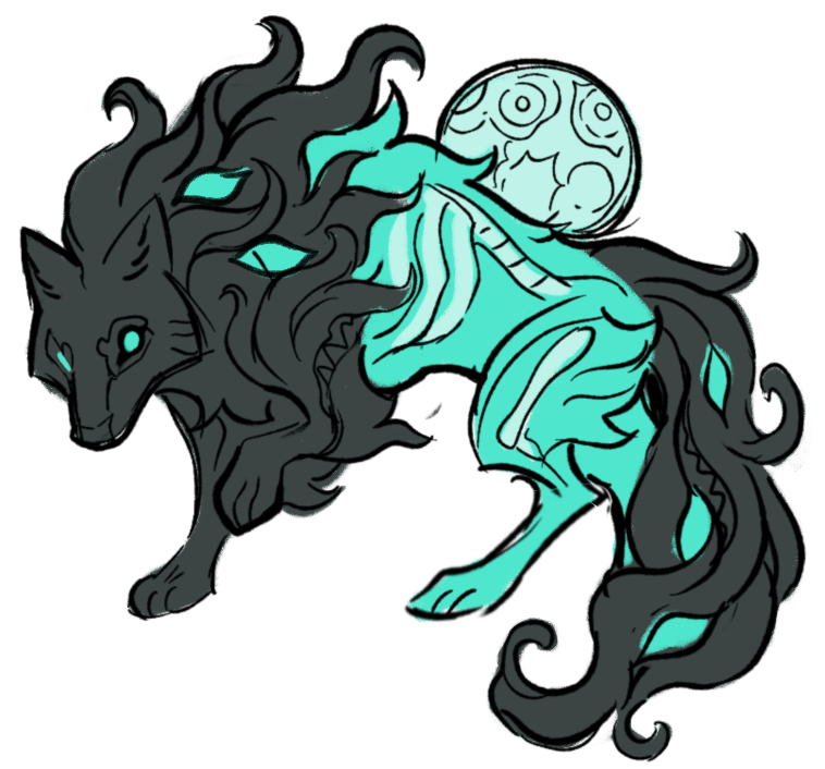 It’s here to guide you. This is no longer a wolf, but something new entirely.