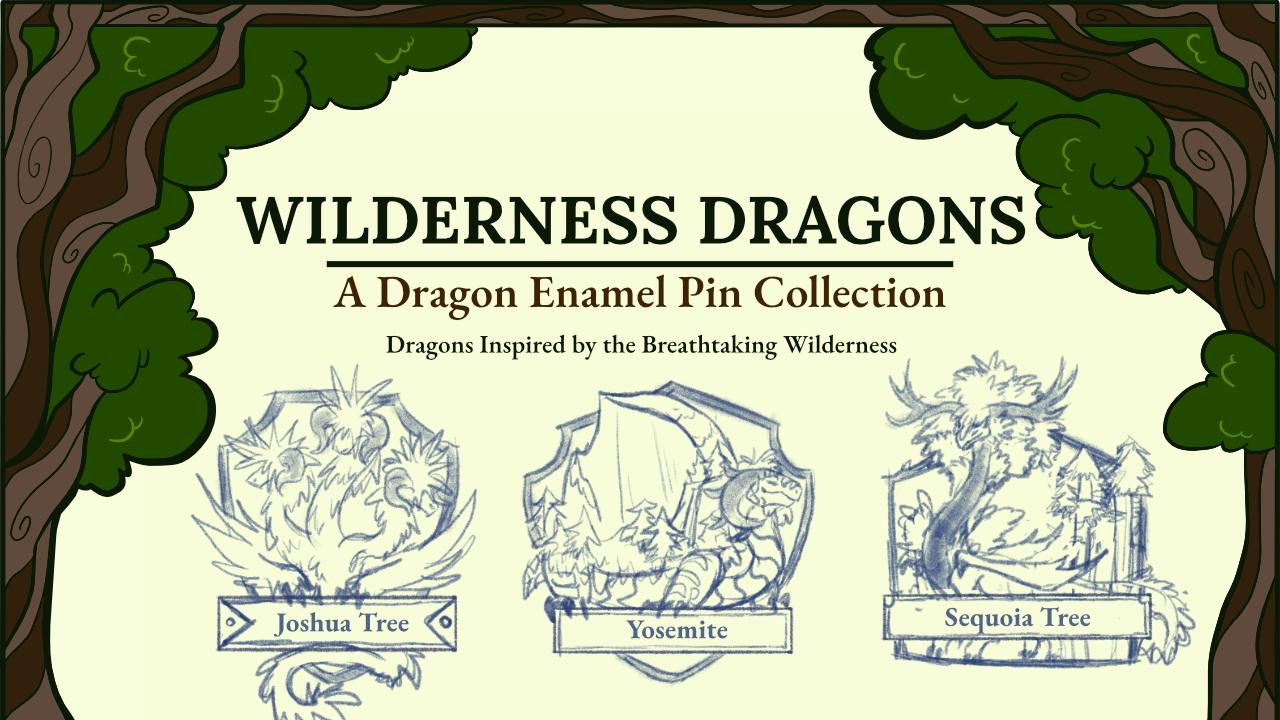 Wilderness Dragons: An Enamel Pin Collection