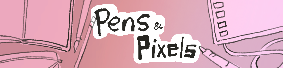 Pens & Pixels — Art Supplies Sticker Sheets