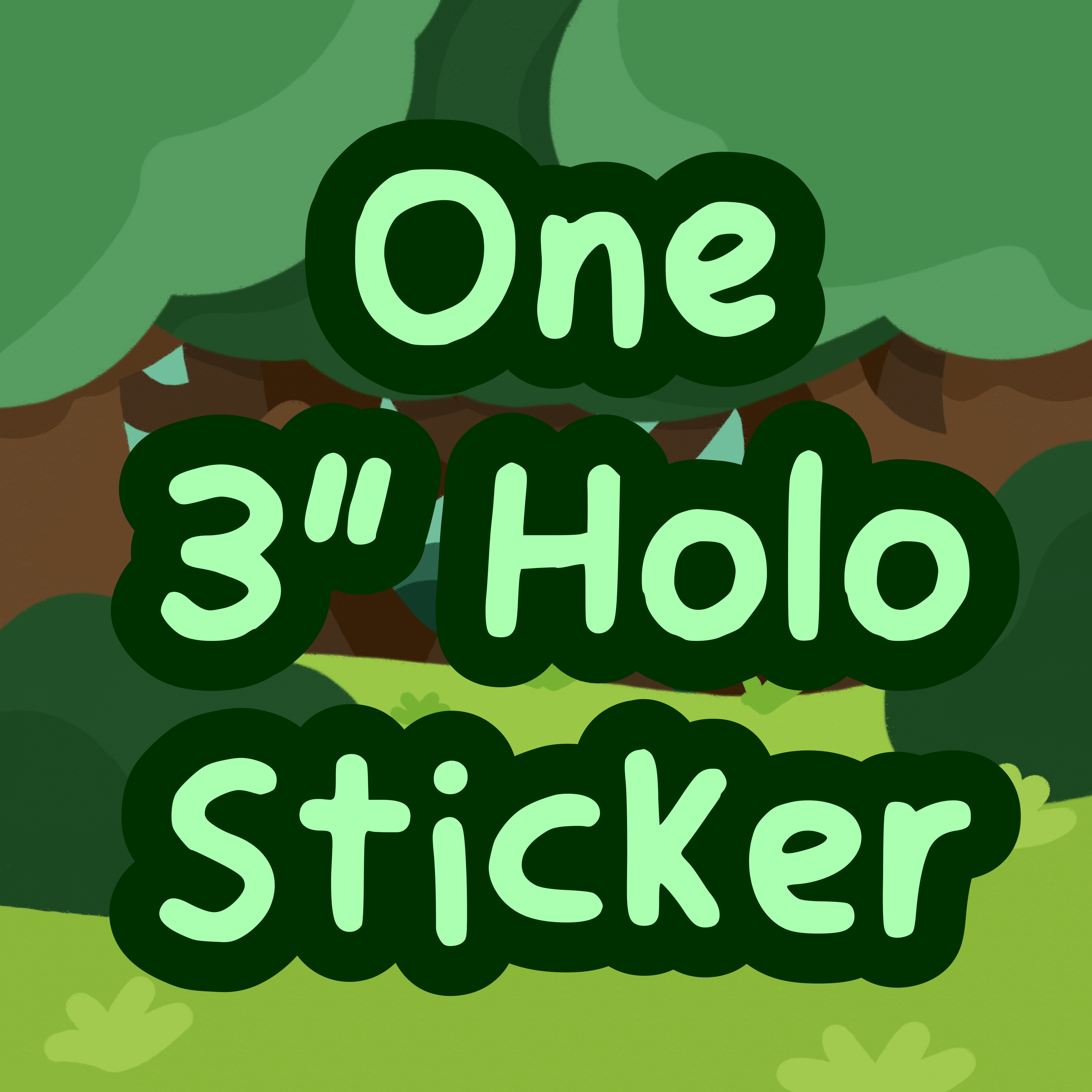 One 3" Holographic Pride Bird Sticker
