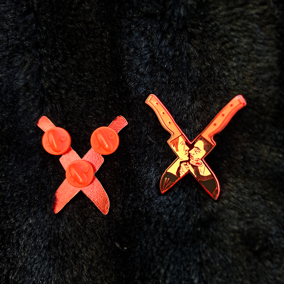 Hannibal "Crossed Knives" Pin