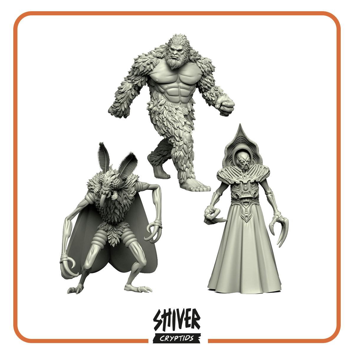 Shiver Cryptids Miniature Pack (x3 Oversized Cryptids)