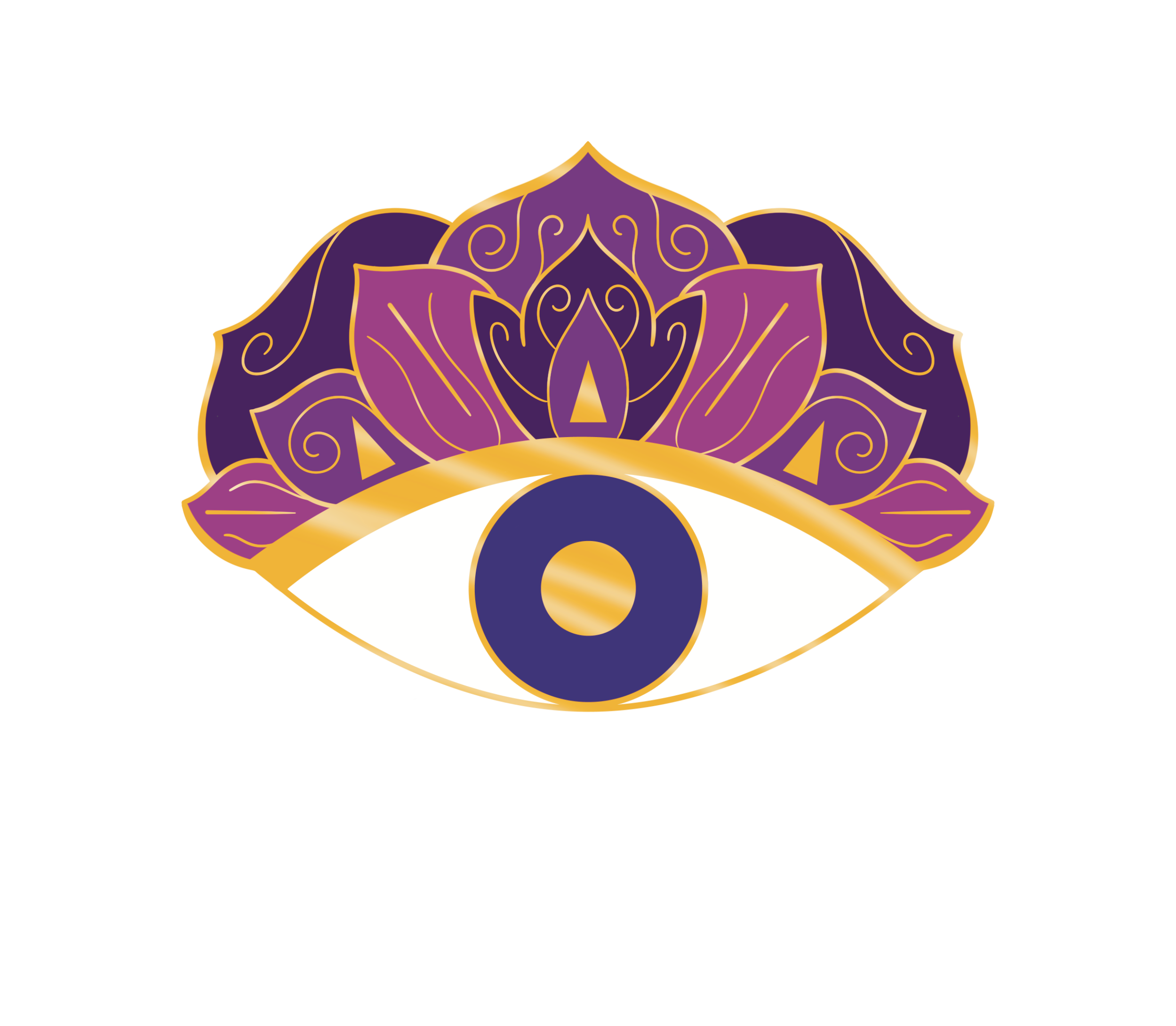 Purple All-Seeing Eye Pin