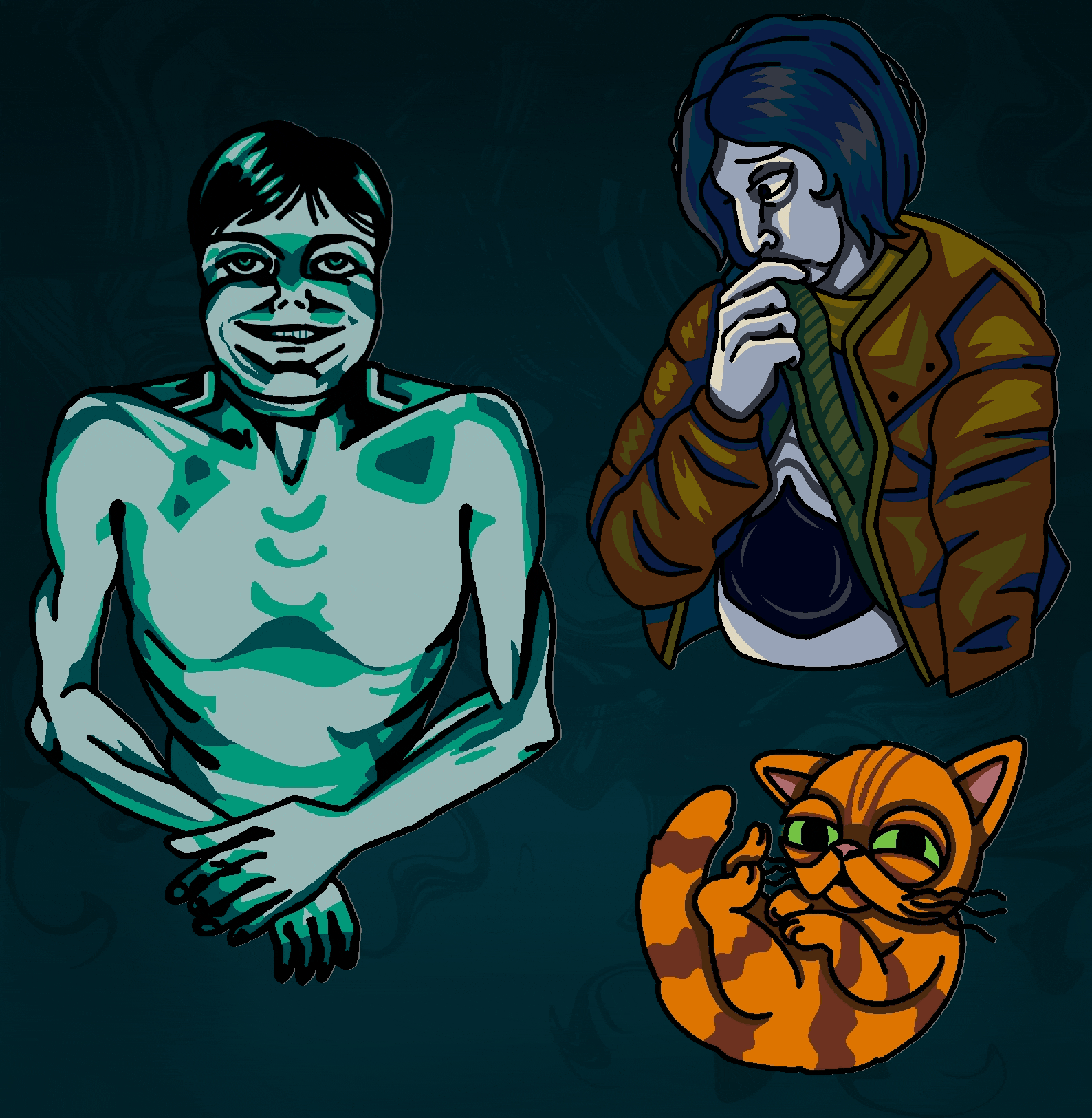 Each Size - Three Enamel Pins