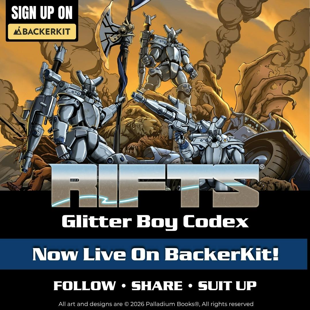 Rifts Glitter Boy Codex Project Update: The Road to the Glitter Boy ...