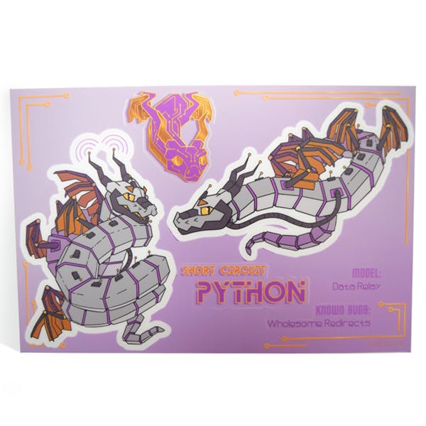 Python Sticker Sheet