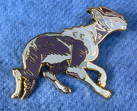 Warframe inspired Vaska kavat pin