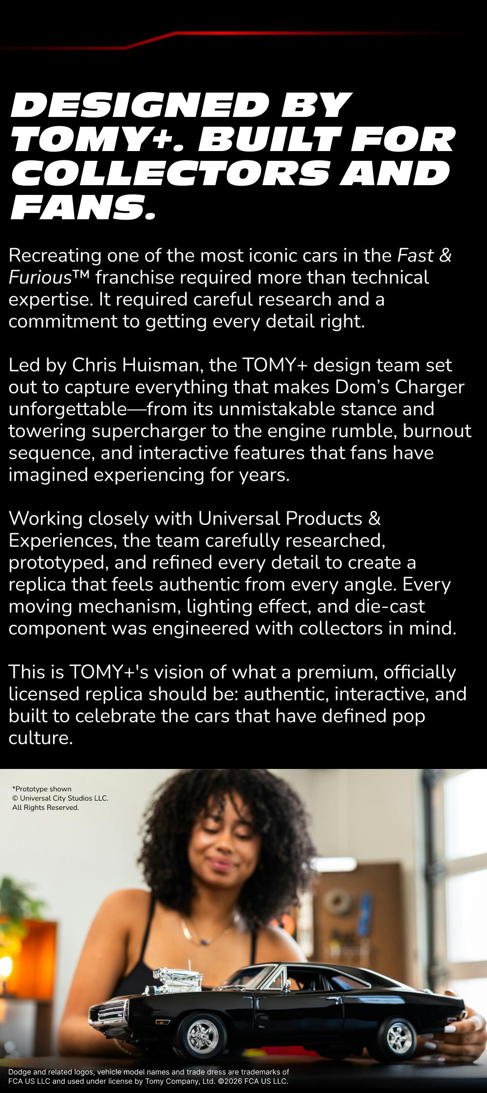 Designed by TOMY+, built for collectors and fans.