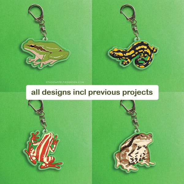 One acrylic keychain