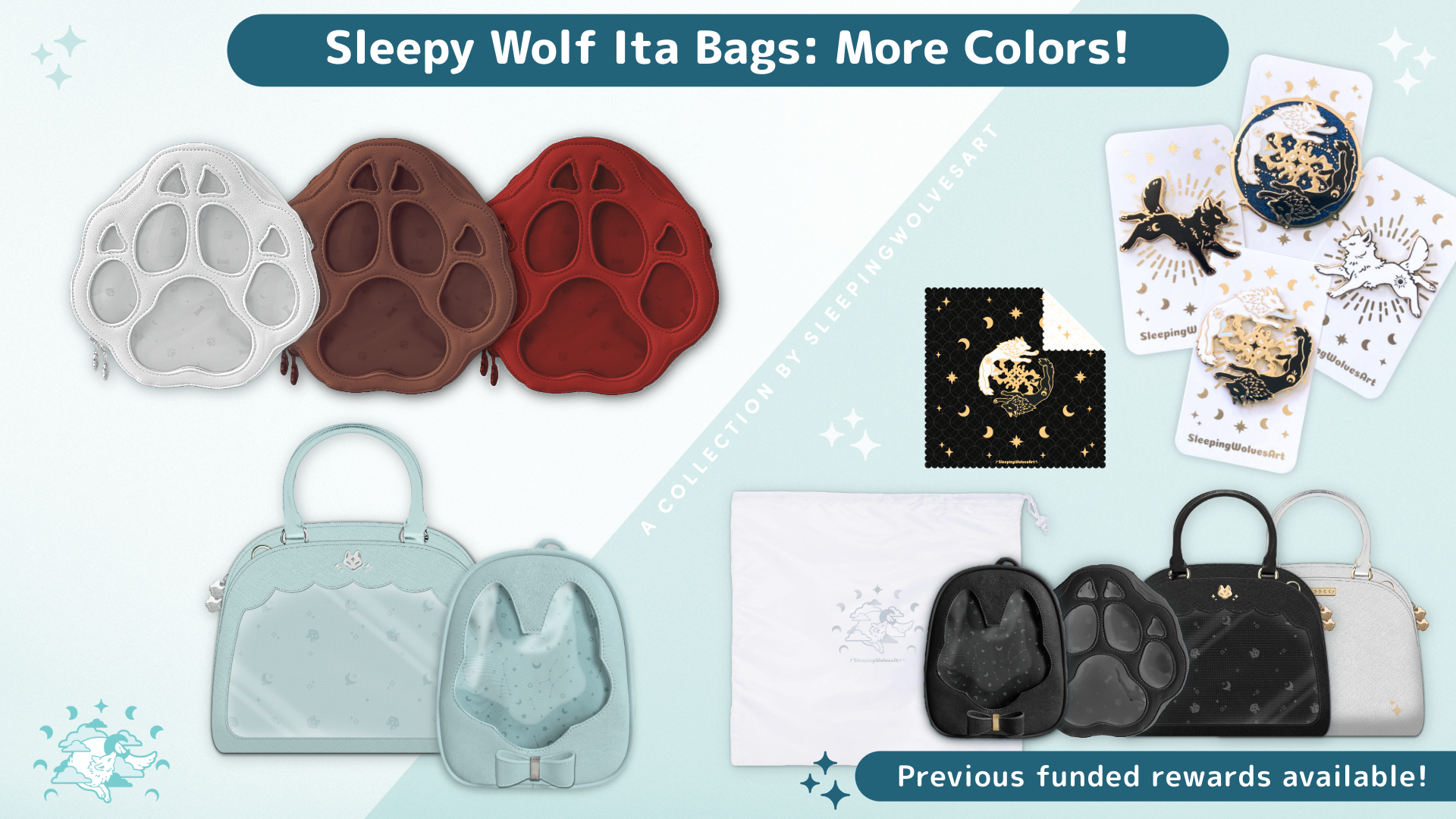 Sleepy Wolf Ita Bags: More Colors!
