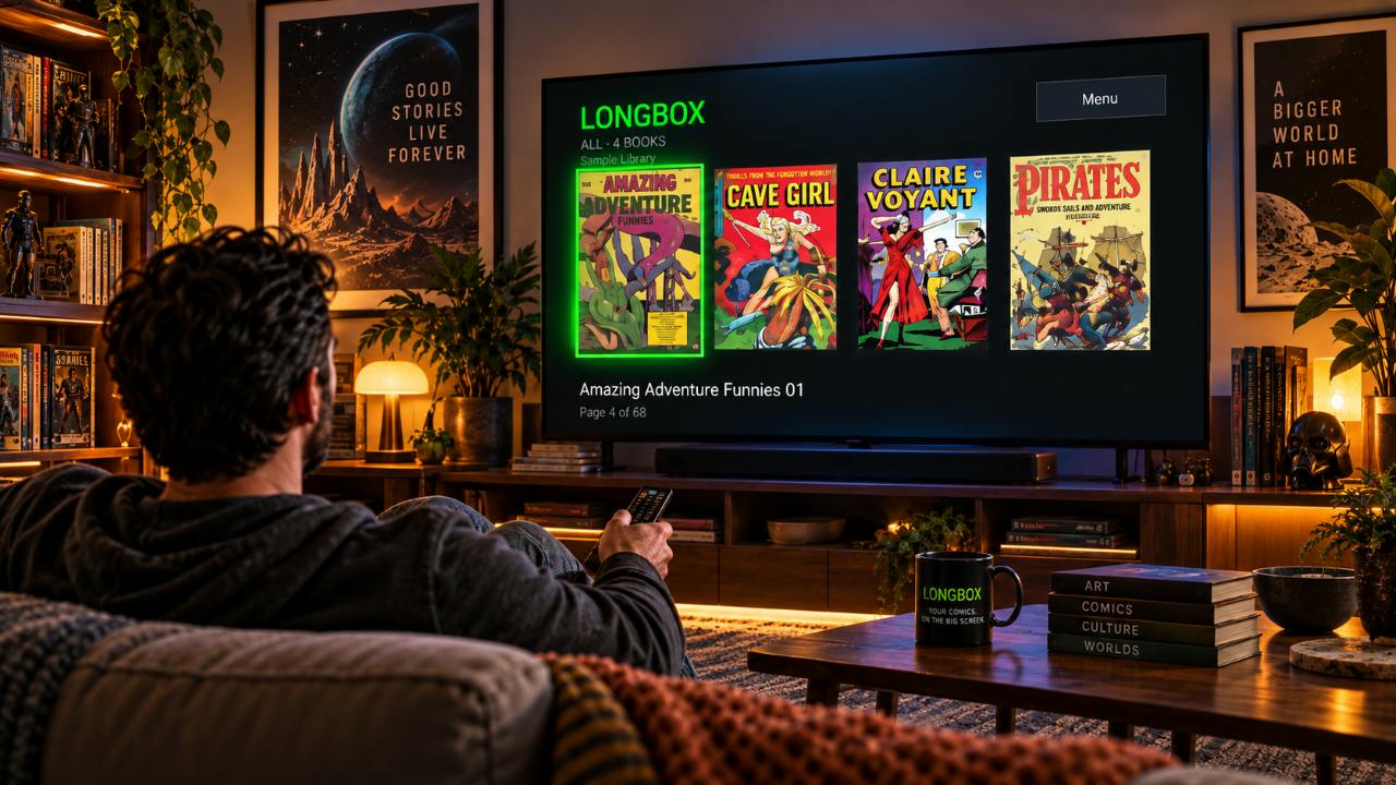 Longbox Connect — Your comics. On the big screen.