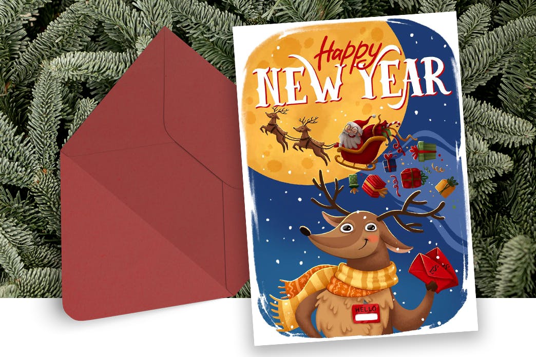 Card "Rookie Reindeer"