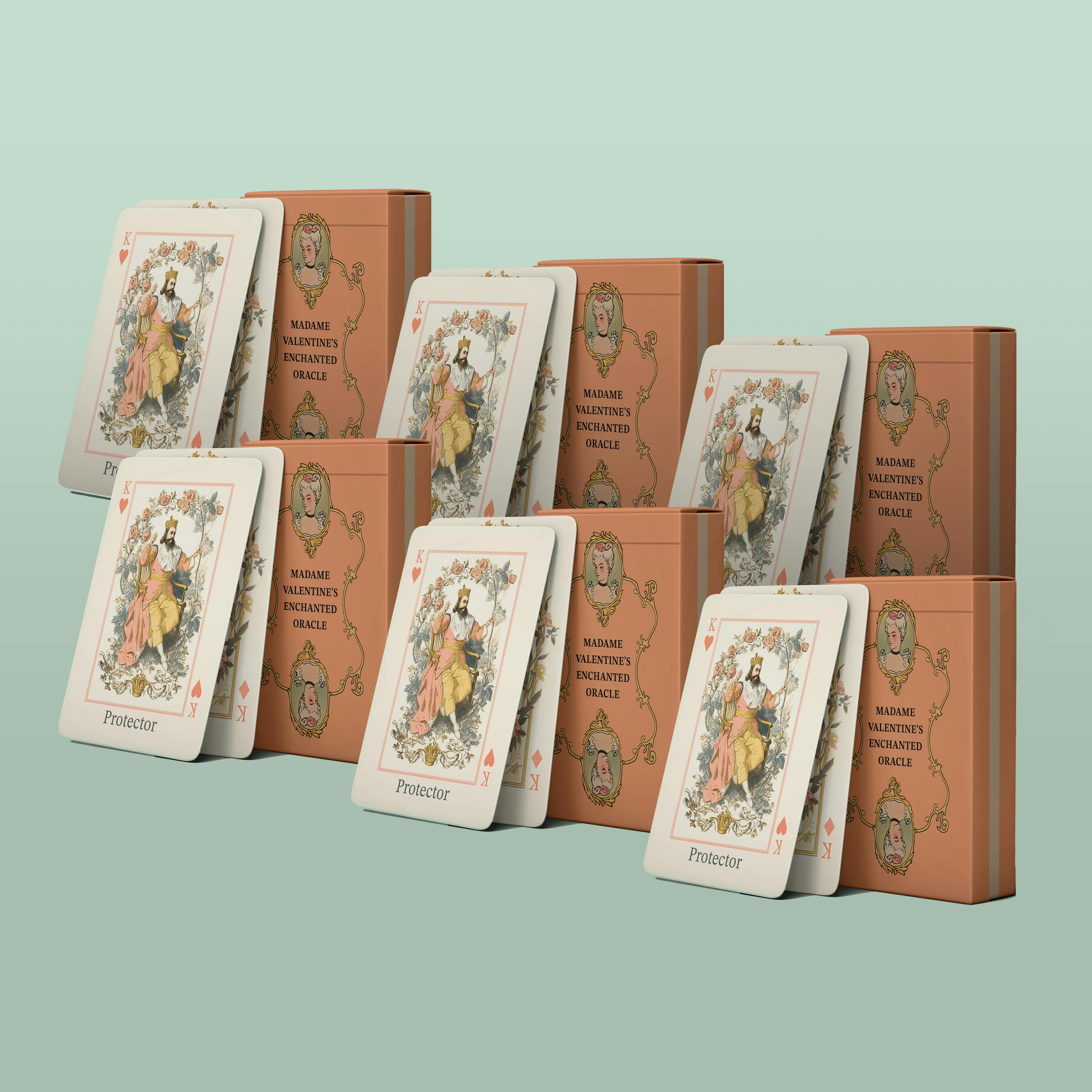 Six Copies of the Madame Valentine's Enchanted Oracle Deck