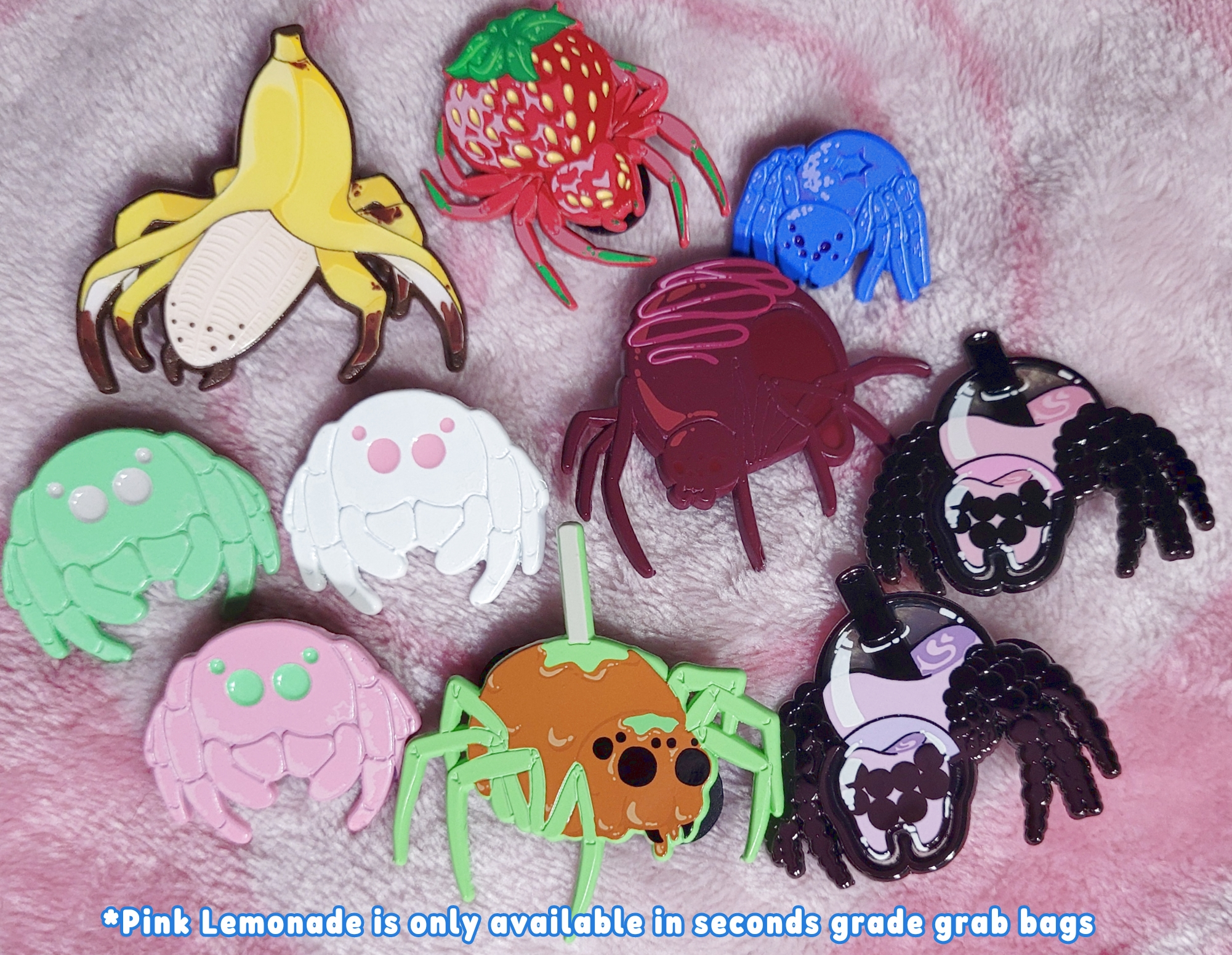 CRYPTIC COMPENDIUM: 3 random Sweet Spider Pins