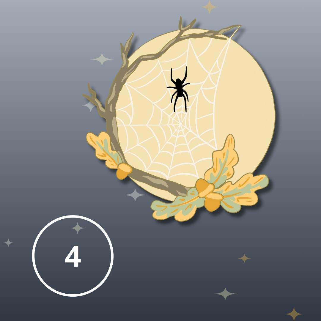 Four Pins from Vintage Frights Set