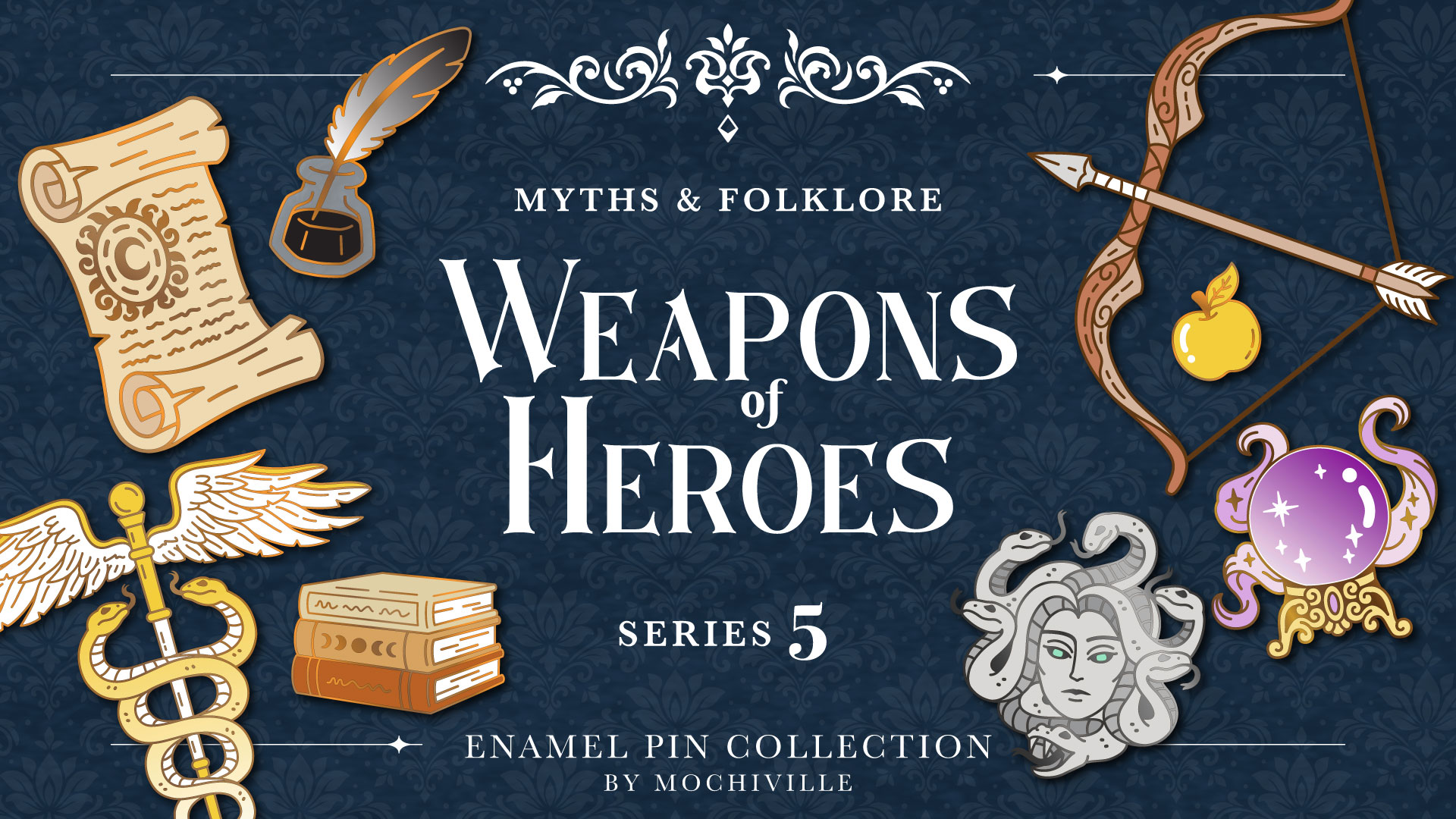 Weapons of Heroes 5 - Myths & Folklore Enamel Pin Collection