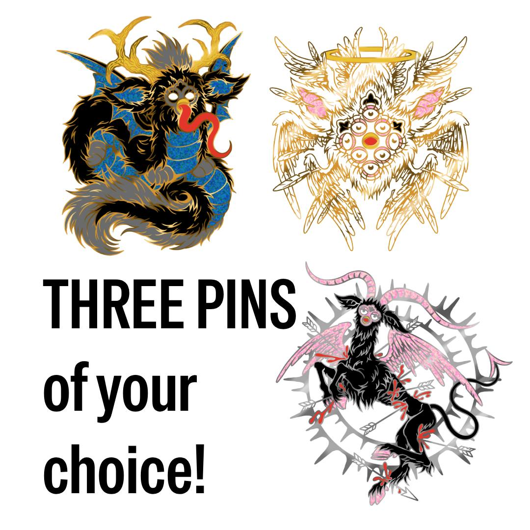 Three Pins!