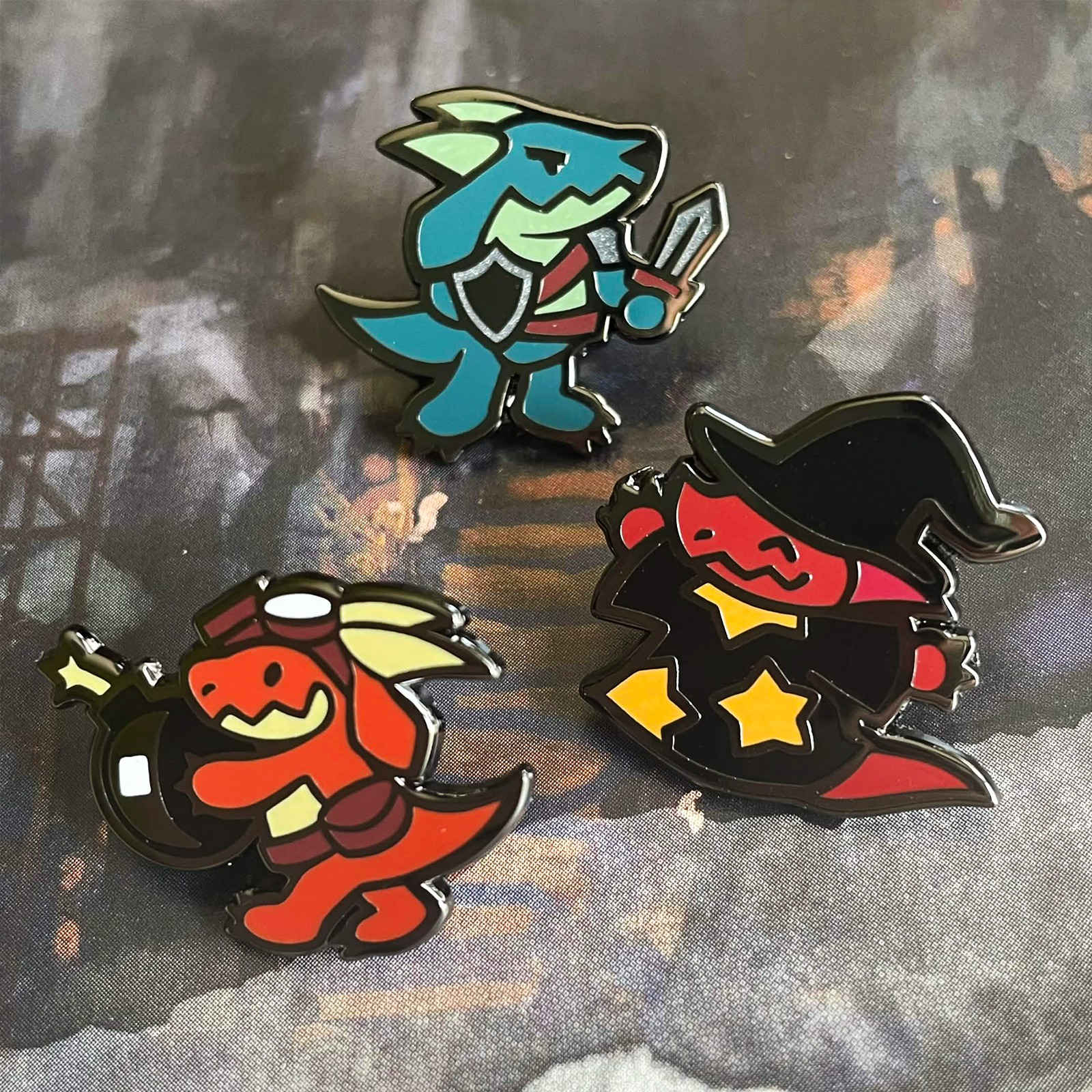 Set of 3 Kobold Mini Pins