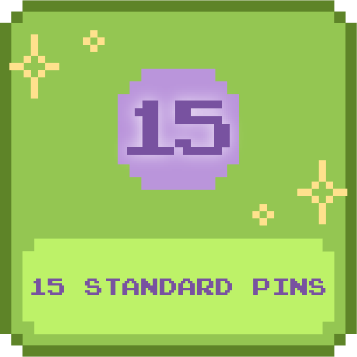 Fifteen Standard Pins