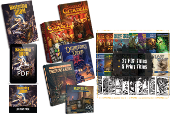 Hastening Doom ULTIMATE with 5 PRINT Titles and 27 adventure MEGA DUNGEON COLLECTION